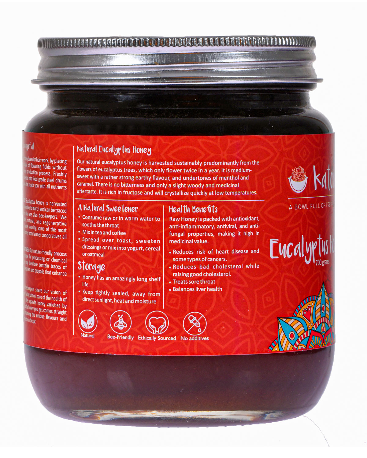 Katori Natural Eucalyptus Honey | Glass Bottle