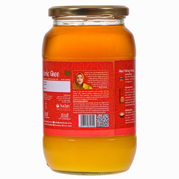 Katori Traditional Hand Churned Bilona A2 Vedic Ghee | Glass Bottle