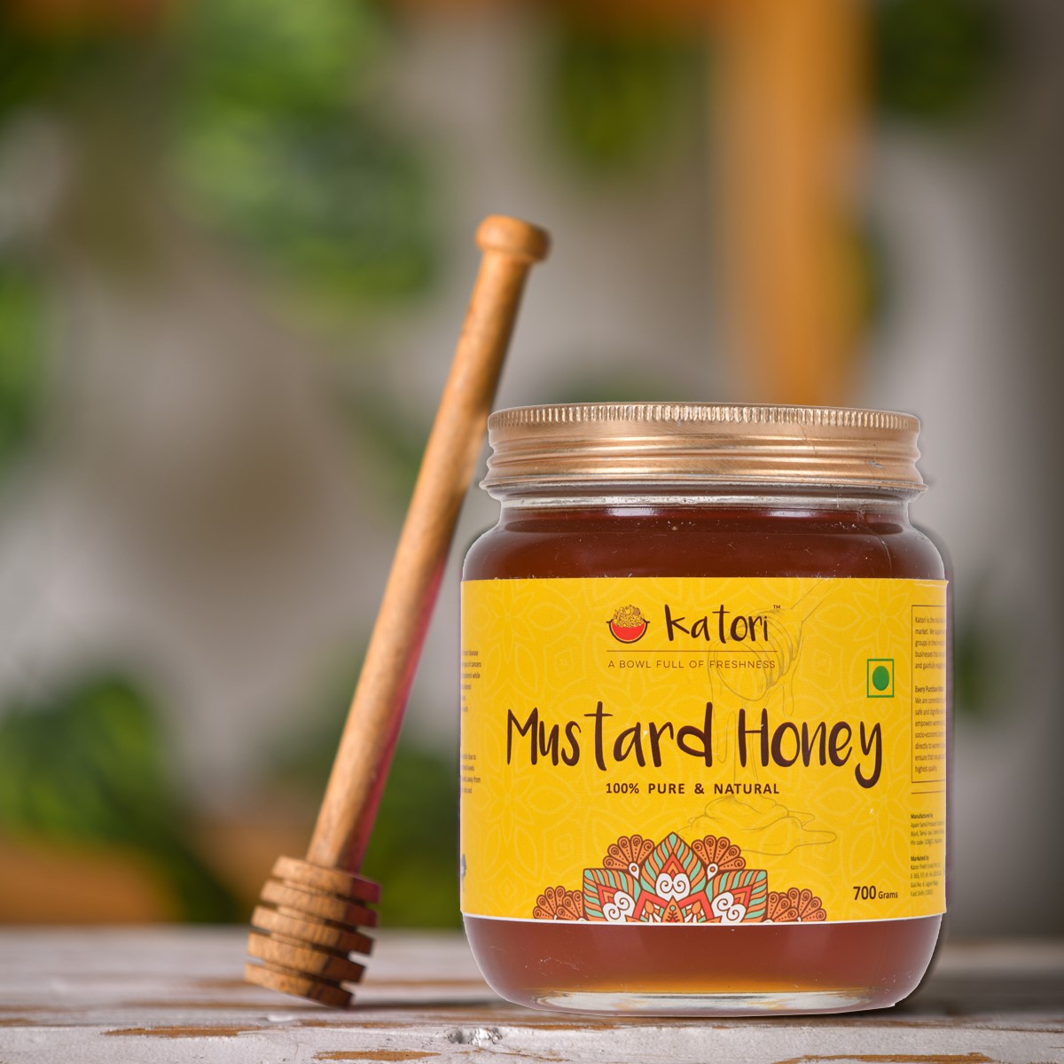 Katori Natural Mustard Honey | Glass bottle