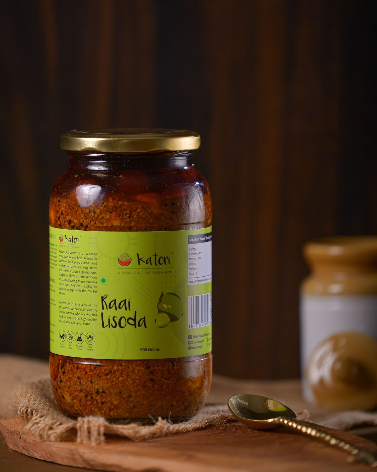 Katori Handcrafted  Lisoda (Raai) Pickle | Glass Jars
