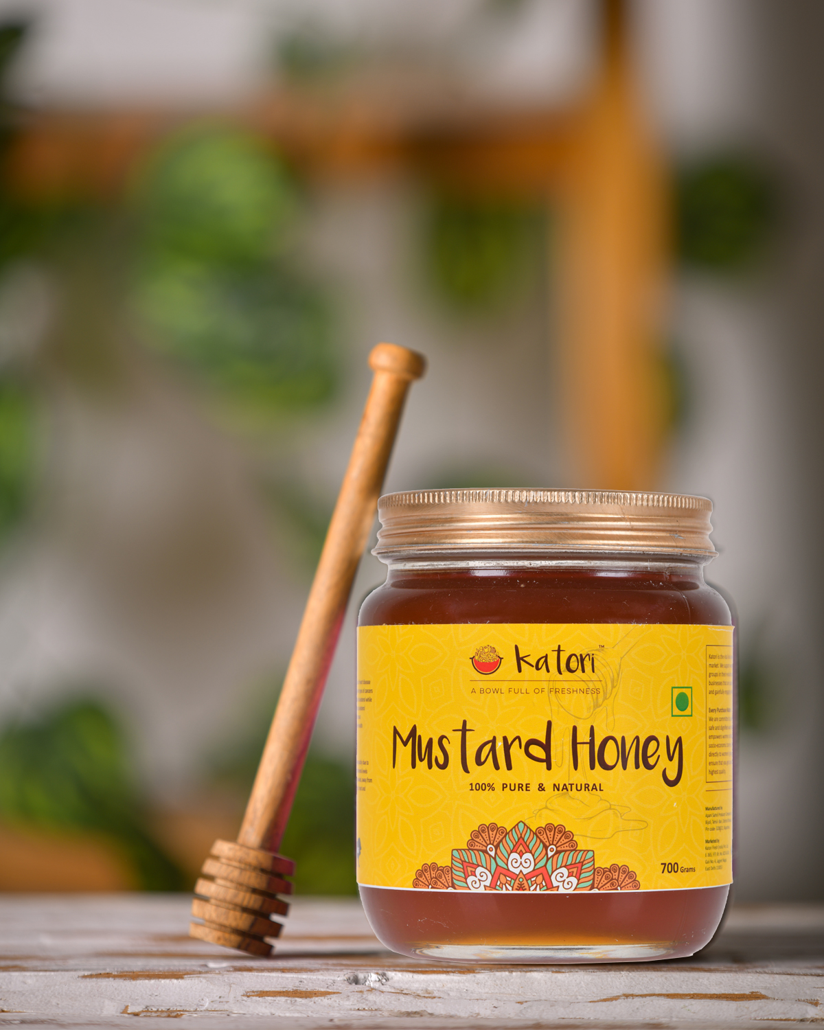 Katori Natural Mustard Honey | Glass bottle