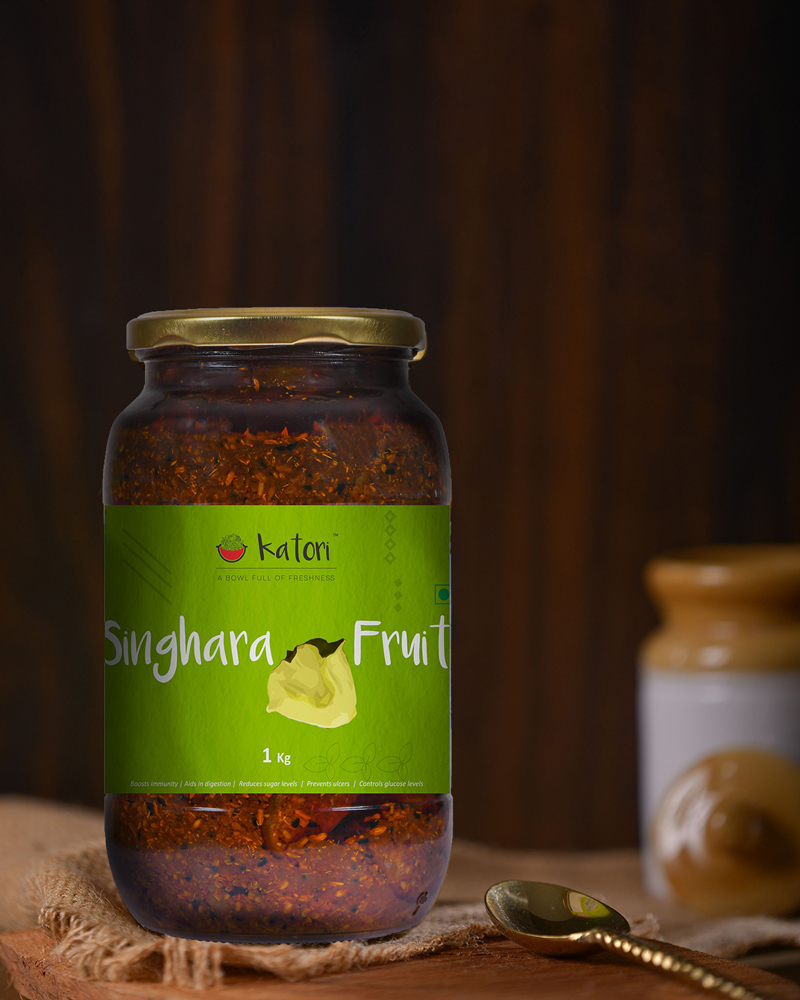 Katori Handcrafted  Singhara Fruits Pickle | Glass Jars