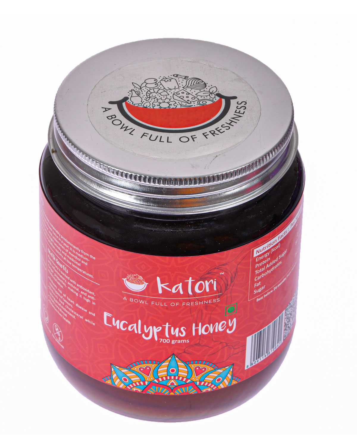 Katori Natural Eucalyptus Honey | Glass Bottle