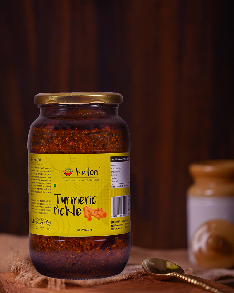 Katori Handcrafted Turmeric Pickle | Glass Jars