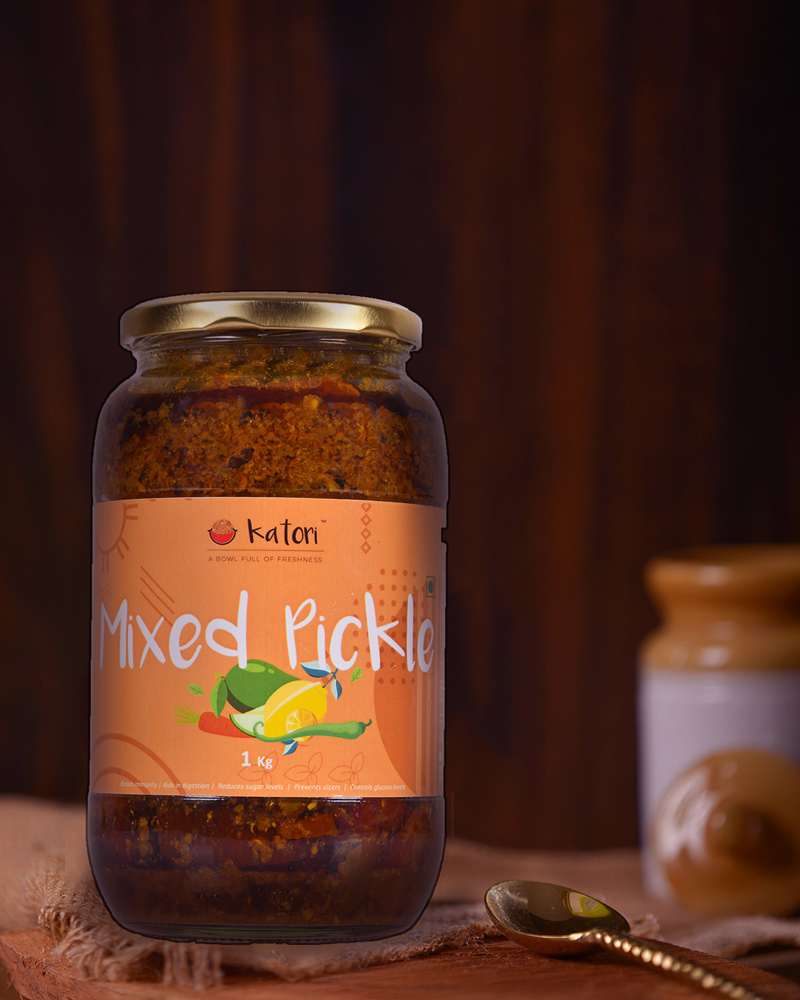 Katori Handcrafted  Mix Pickle | Glass Jars